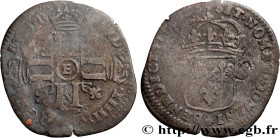 LOUIS XIV "THE SUN KING"
Type : Quinzain aux huit L 
Date : 1699 
Mint name / Town : Tours 
Metal : billon 
Millesimal fineness : 208  ‰
Diameter : 22...