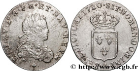 LOUIS XV THE BELOVED
Type : Tiers d'écu de France 
Date : 1720 
Mint name / Town : Metz 
Metal : silver 
Millesimal fineness : 917  ‰
Diameter : 28  m...