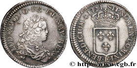 LOUIS XV THE BELOVED
Type : Tiers d'écu de France 
Date : 1721 
Mint name / Town : Tours 
Quantity minted : 860655 
Metal : silver 
Millesimal finenes...