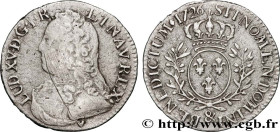 LOUIS XV THE BELOVED
Type : Cinquième d'écu aux branches d'olivier, buste habillé 
Date : 1726 
Mint name / Town : Aix-en-Provence 
Quantity minted : ...