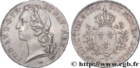 LOUIS XV THE BELOVED
Type : Écu aux branches d’olivier, tête ceinte d’un bandeau 
Date : 1740 
Mint name / Town : Paris 
Quantity minted : 153023 
Met...
