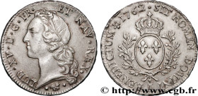 LOUIS XV THE BELOVED
Type : Écu aux branches d’olivier, tête ceinte d’un bandeau 
Date : 1762 
Mint name / Town : Bayonne 
Metal : silver 
Millesimal ...