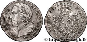 LOUIS XV THE BELOVED
Type : Dixième d'écu aux branches d’olivier, tête ceinte d’un bandeau 
Date : 1740 
Mint name / Town : Paris 
Quantity minted : 9...