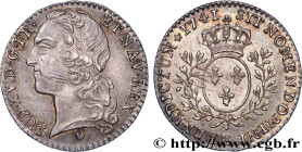 LOUIS XV THE BELOVED
Type : Dixième d'écu aux branches d’olivier, tête ceinte d’un bandeau 
Date : 1741 
Mint name / Town : Tours 
Quantity minted : 2...