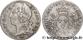 LOUIS XV THE BELOVED
Type : Dixième d'écu aux branches d’olivier, tête ceinte d’un bandeau 
Date : 1757 
Mint name / Town : Lyon 
Metal : silver 
Mill...