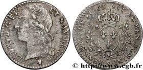 LOUIS XV THE BELOVED
Type : Dixième d'écu aux branches d’olivier, tête ceinte d’un bandeau 
Date : 1760 
Mint name / Town : Reims 
Quantity minted : 3...