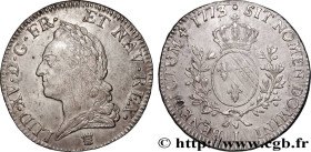 LOUIS XV THE BELOVED
Type : Écu aux branches d’olivier, buste lauré 
Date : 1773 
Mint name / Town : Limoges 
Quantity minted : 130870 
Metal : silver...