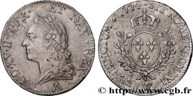 LOUIS XV THE BELOVED
Type : Écu aux branches d’olivier, buste lauré 
Date : 1774 
Mint name / Town : Lille 
Quantity minted : 387942 
Metal : silver 
...