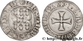BRITTANY - DUCHY OF BRITTANY - JOHN V 
Type : Blanc à la targe 
Date : c. 1430-1440 
Date : s.m. 
Mint name / Town : Morlaix 
Metal : billon 
Diameter...