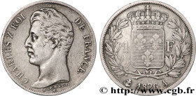 CHARLES X
Type : 1 franc Charles X, matrice du revers à cinq feuilles 
Date : 1826 
Mint name / Town : Paris 
Quantity minted : --- 
Metal : silver 
M...