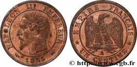 SECOND EMPIRE
Type : Un centime Napoléon III, tête nue 
Date : 1854 
Mint name / Town : Paris 
Quantity minted : 2995017 
Metal : bronze 
Diameter : 1...