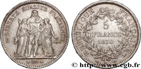 III REPUBLIC
Type : 5 francs Hercule 
Date : 1870 
Mint name / Town : Paris 
Quantity minted : 119.731 
Metal : silver 
Millesimal fineness : 900  ‰
D...