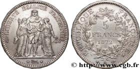 III REPUBLIC
Type : 5 francs Hercule 
Date : 1872 
Mint name / Town : Paris 
Quantity minted : 56844 
Metal : silver 
Millesimal fineness : 900  ‰
Dia...