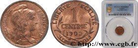 III REPUBLIC
Type : 1 centime Daniel-Dupuis 
Date : 1909 
Mint name / Town : Paris 
Quantity minted : 1500000 
Metal : bronze 
Diameter : 15,24  mm
Or...