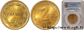 PROVISIONAL GOVERNEMENT OF THE FRENCH REPUBLIC
Type : 2 francs France 
Date : 1944 
Quantity minted : 50000000 
Metal : bronze-aluminium 
Diameter : 2...