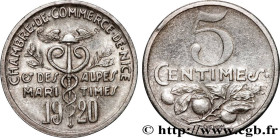 CHAMBRES DE COMMERCE / CHAMBRES DE COMMERCE
Type : 5 Centimes Chambre de commerce de Nice & Alpes maritimes (argent) 
Date : 1920 
Mint name / Town : ...