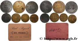 COMPANIES, INDUSTRIES AND MISCELLANEOUS TRADES
Type : Lot de monnaies, Pignol 
Date : N.D. 
Quantity minted : - 
Metal : various 
Diameter : 44  mm
Or...