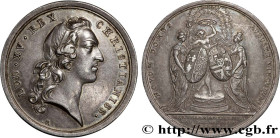 LOUIS XV THE BELOVED
Type : Médaille, Mariage de Marie-Thérèse et Louis de France 
Date : 1745 
Metal : silver 
Diameter : 34,5  mm
Engraver : MARTEAU...