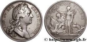LOUIS XV THE BELOVED
Type : Médaille, Traité de Paix avec l’Angleterre 
Date : 1763 
Metal : silver 
Diameter : 41,5  mm
Engraver : RÖETTIERS Joseph C...
