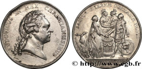 LOUIS XV THE BELOVED
Type : Médaille, Mariage du dauphin 
Date : 1770 
Mint name / Town : Paris, Monnaie du Louvre 
Metal : silver 
Diameter : 37,5  m...