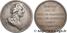 LOUIS XVI
Type : Médaille, Pose de la première pierre de l’église de Port-Marly 
Date : 1778 
Metal : silver 
Diameter : 41,5  mm
Engraver : DUVIVIER ...