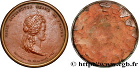 MARIE-ANTOINETTE, QUEEN OF FRANCE
Type : Médaille, commémoration de la mort de Marie-Antoinette, tirage uniface 
Date : 1793 
Metal : copper 
Diameter...