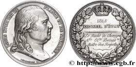 LOUIS XVIII
Type : Médaille, Conseil d’État 
Date : 1815 
Metal : silver 
Diameter : 40,5  mm
Engraver : ANDRIEU Jean-Bertrand (1761-1822) / DE PUYMAU...