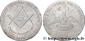 FREEMASONRY
Type : Médaille, Enseignement maçonnique, donné par la loge maçonnique de Valenciennes 
Date : 1840 
Metal : alloy 
Diameter : 33,5  mm
We...
