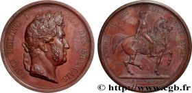 LOUIS-PHILIPPE I
Type : Médaille offerte par l’armée à Louis-Philippe 
Date : 1842 
Metal : copper 
Diameter : 71  mm
Engraver : BARRE 
Weight : 212,8...
