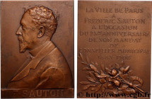 III REPUBLIC
Type : Plaquette, Frédéric Sauton, conseiller municipal de Paris 
Date : 1908 
Metal : bronze 
Diameter : 68,5  mm
Engraver : PRUD’HOMME ...