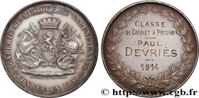 III REPUBLIC
Type : Médaille, Académie de musique, Classe de cornet à pistons 
Date : 1914 
Mint name / Town : 59 - Valenciennes 
Metal : silver 
Mill...