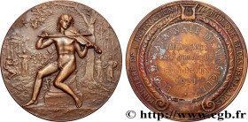 III REPUBLIC
Type : Médaille, Apollon, École nationale de musique, Prix d’honneur 
Date : 1921 
Mint name / Town : 59 - Valenciennes 
Metal : bronze 
...