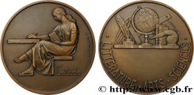 FRENCH STATE
Type : Médaille, L’étude 
Date : (1942) 
Metal : bronze 
Diameter : 58,5  mm
Engraver : CROUZAT Léopold Georges (1904-1976) 
Weight : 91,...