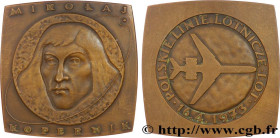SCIENCE & SCIENTIFIC
Type : Médaille, Nicolas Copernic, Compagnies aériennes polonaises 
Date : 1973 
Metal : bronze 
Diameter : 54,5  mm
Weight : 90,...