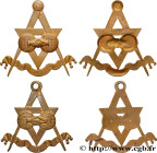 FREEMASONRY
Type : Lot de 2 médailles, L’union des peuples 
Date : n.d. 
Metal : copper 
Diameter : 46  mm
Weight : 22,79  g.
Edge : lisse 
Puncheon :...