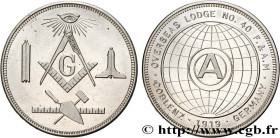 FREEMASONRY
Type : Médaille, Masonic Club of the Third American Army 
Date : 1919 
Mint name / Town : Allemagne, Coblenz 
Metal : nickel 
Diameter : 3...