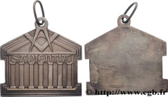 FREEMASONRY
Type : Médaille, SAPIENTIA 
Date : n.d. 
Metal : bronze 
Diameter : 67,9  mm
Weight : 40,99  g.
Edge : lisse 
Puncheon : sans poinçon 
Obv...