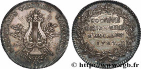 BURGUNDY - TOWNS AND GENTRY
Type : Société mélophile d’Avallon 
Date : 1787 
Metal : silver 
Diameter : 29  mm
Orientation dies : 12  h.
Weight : 8,46...