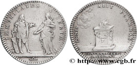LOUIS XV THE BELOVED
Type : Églises de Paris 
Date : 1726 
Metal : silver 
Diameter : 30,5  mm
Orientation dies : 6  h.
Weight : 9,88  g.
Edge : canne...