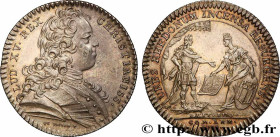 BRITTANY (STATES OF...) 
Type : États de Rennes 
Date : 1728 
Metal : silver 
Diameter : 29  mm
Orientation dies : 6  h.
Weight : 6,89  g.
Edge : cann...