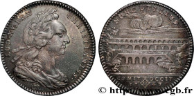 LANGUEDOC (STATES OF ...)
Type : Pont du Gard 
Date : 1747 
Metal : silver 
Diameter : 29,5  mm
Orientation dies : 6  h.
Weight : 10,85  g.
Edge : can...
