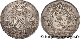 LYONNAIS - CONSULATE OF LYON
Type : LYONNAIS : Louis Ravat 
Date : 1713 
Metal : silver 
Diameter : 30  mm
Orientation dies : 6  h.
Weight : 8,84  g.
...