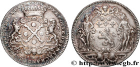LYONNAIS - CONSULATE OF LYON
Type : Jeton Ar 30, Laurent Dugas 
Date : 1725 
Metal : silver 
Diameter : 30,5  mm
Orientation dies : 6  h.
Weight : 8,7...