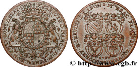 LYONNAIS - CONSULATE OF LYON
Type : Camille Perrichon, quatrième prévôté 
Date : 1737 
Metal : silver plated bronze 
Diameter : 30,5  mm
Orientation d...