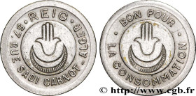 ALGERIA
Type : Bon pour la consommation Reig - Alger  
Date : 1915 
Quantity minted : - 
Metal : nickel silver 
Diameter : 23  mm
Orientation dies : 1...