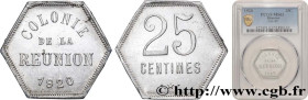 REUNION - Third Republic
Type : 25 Centimes  
Date : 1920 
Quantity minted : 125000 
Metal : aluminium 
Diameter : 25  mm
Orientation dies : 12  h.
We...