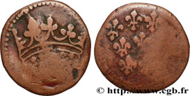 FRENCH ISLANDS AND BOURBON - LOUIS XV
Type : 1 Sol variété à 6 globules dans la couronne 
Date : (1723) 
Date : n.d. 
Mint name / Town : Pondichéry 
Q...