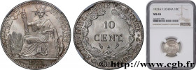FRENCH INDOCHINA
Type : 10 Centièmes 
Date : 1923 
Mint name / Town : Paris 
Quantity minted : 21755368 
Metal : silver 
Millesimal fineness : 680  ‰
...
