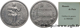 FRENCH POLYNESIA
Type : Piéfort de 1 Franc I.E.O.M. 
Date : 1979 
Mint name / Town : Paris 
Quantity minted : 150 
Metal : aluminium 
Diameter : 23  m...