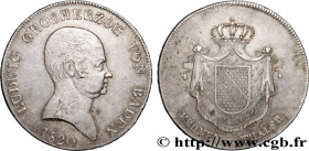 GERMANY - GRAND DUCHY OF BADEN - LOUIS I
Type : 1 Kronenthaler 
Date : 1820 
Mint name / Town : Mannheim 
Quantity minted : 38460 
Metal : silver 
Mil...